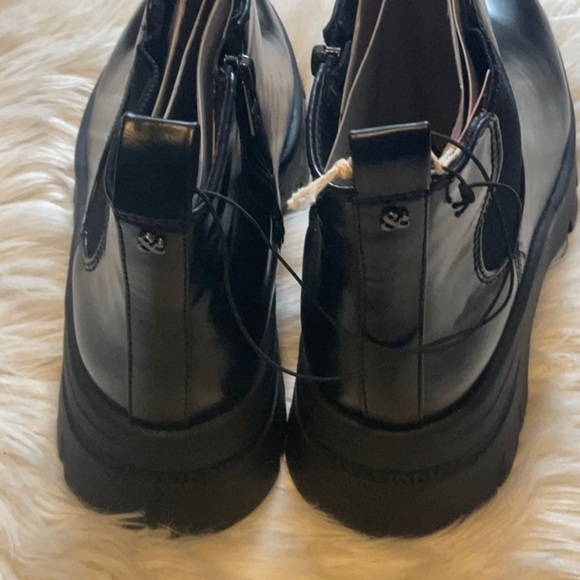 Sam & Libby Women’s Julia Black Women’s Y2K Lug Sole Ankle Boots Size 9 … - Picture 5 of 13